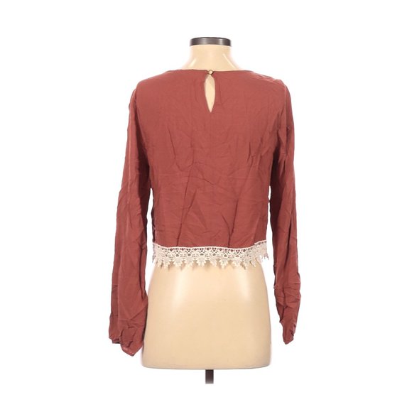 πLong Sleeve Blouse in Rust Size Small - Picture 3 of 11